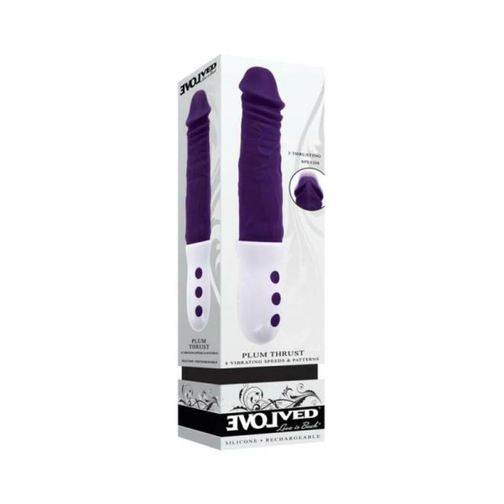 Evolved Plum Thrust Rechargeable Thrusting Vibe Silicone