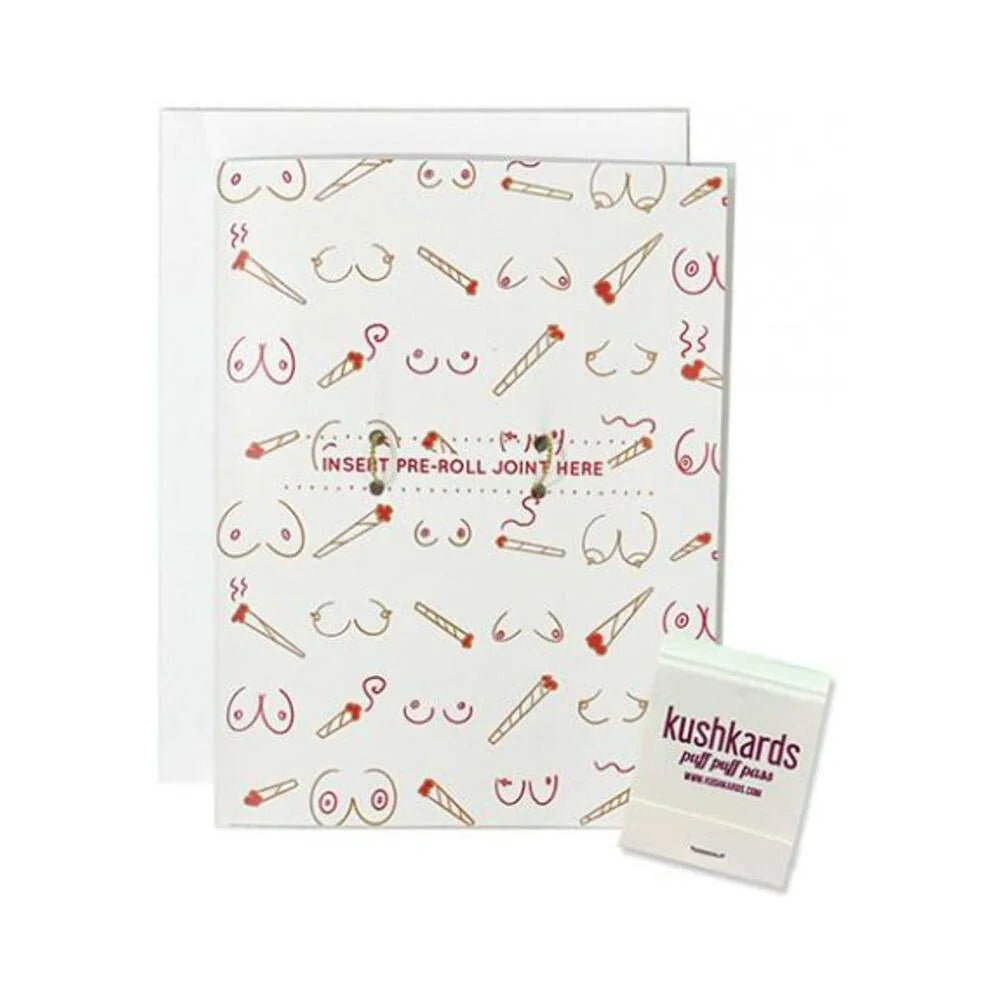 Doobies Boobies Greeting Card W/matchbook