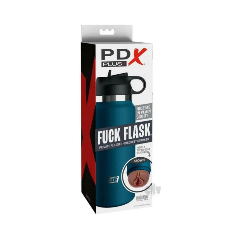 Pdx Plus Fuck Flask Private Pleaser Stroker - Brown/blue
