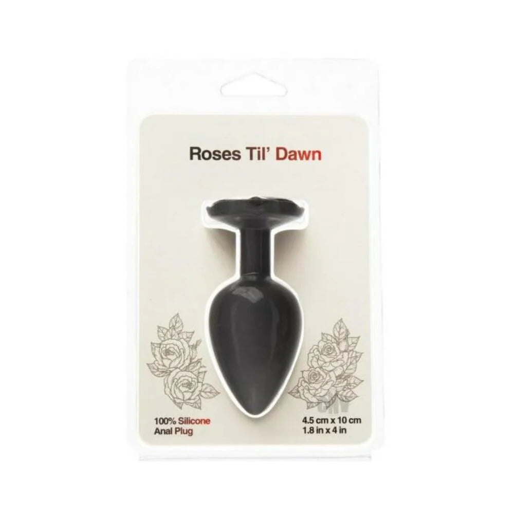 Roses Til Dawn Silicone Anal Plug Large