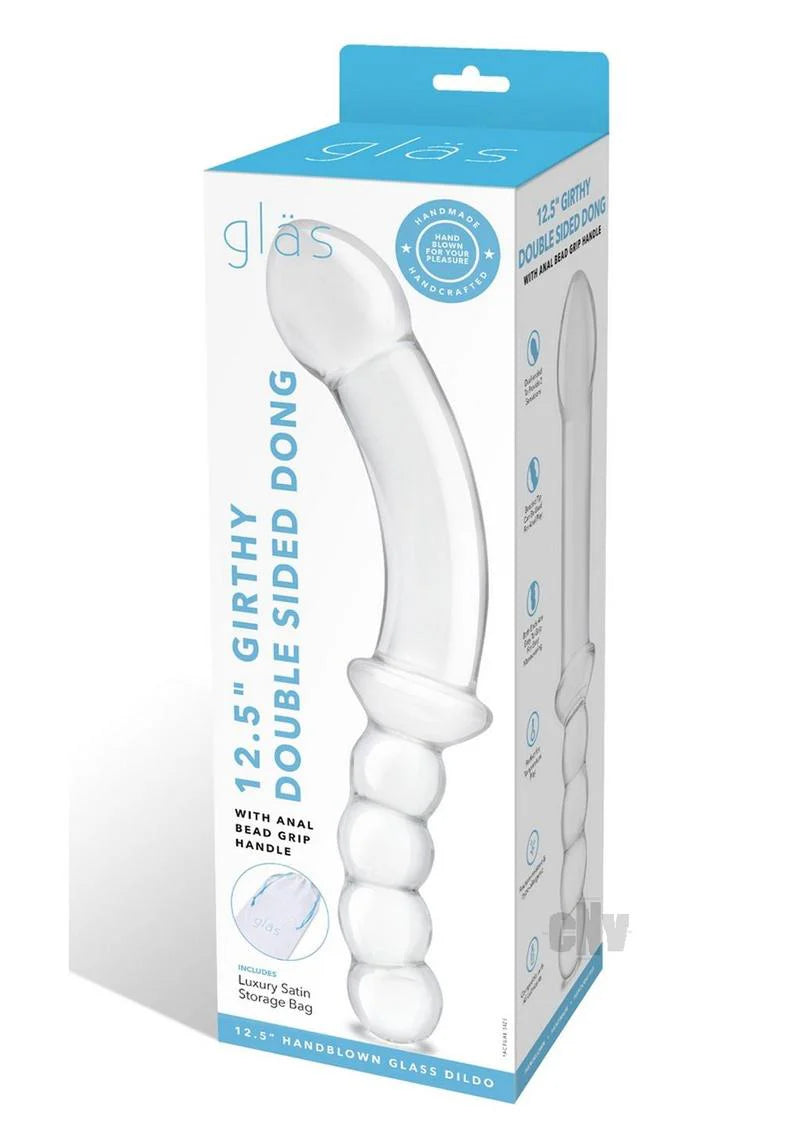Girthy Glass Dbl Side Anal Bead 12.5
