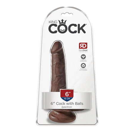 Kc 6 Cock W/balls Brown