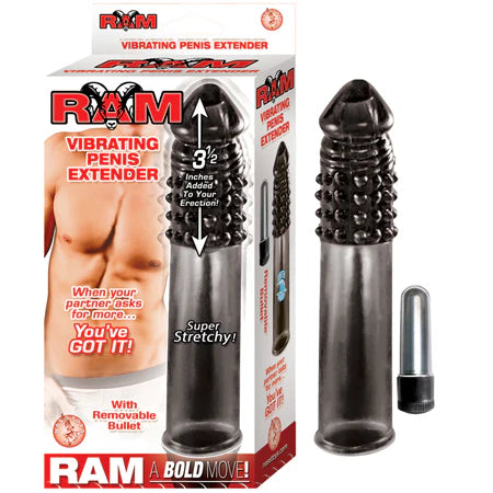 Ram Vibrating Penis Extender - Smoke