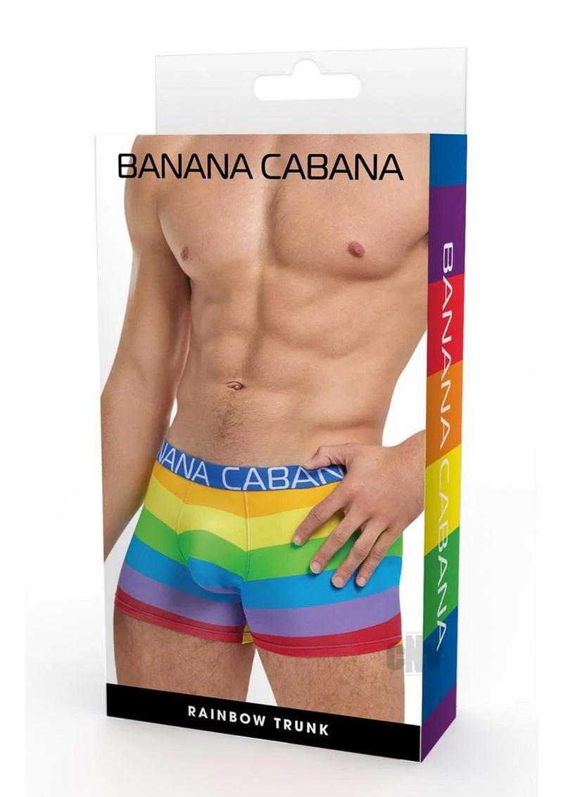 Banana Cabana Trunks Md/lg Rainbow