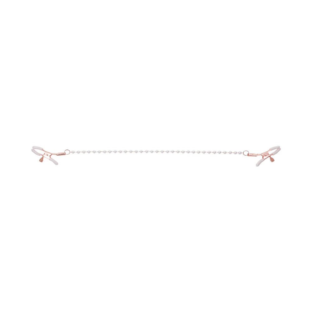 Sportsheets Sex & Mischief Peaches 'n CreaMe Pearl Nipple Clamps