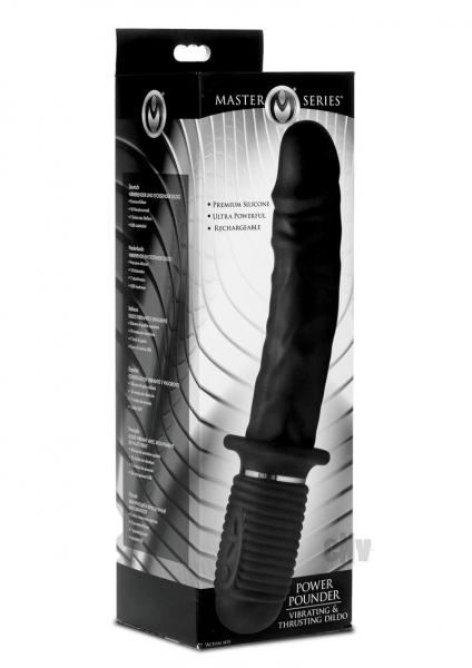 Power Pounder Vibrating And Thrusting Silicone Dildo