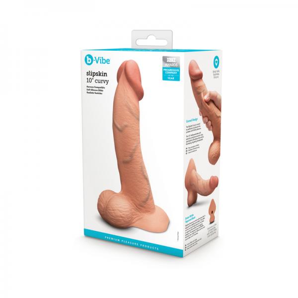 B-vibe Slipskin Dildo Curve 10 Moc