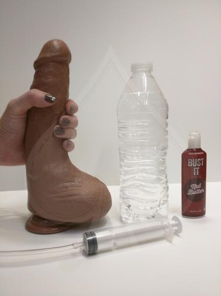 Bust It Squirting Realistic Cock Tan Dildo
