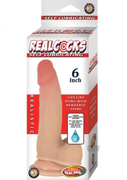Realcocks Self Lubricating 6"-flesh