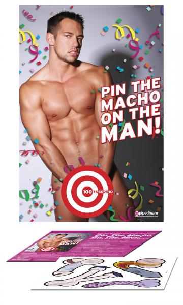 Bachelorette Party Favors Pin The Macho On The Man