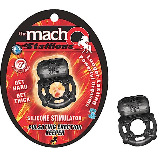 Macho Pulsating Erection Keeper (Black)