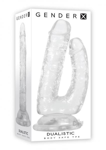 Gender X Dualistic Double-shafted Dildo Clear