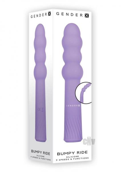 Gender X Bumpy Ride Beaded Vibrating Wand Purple