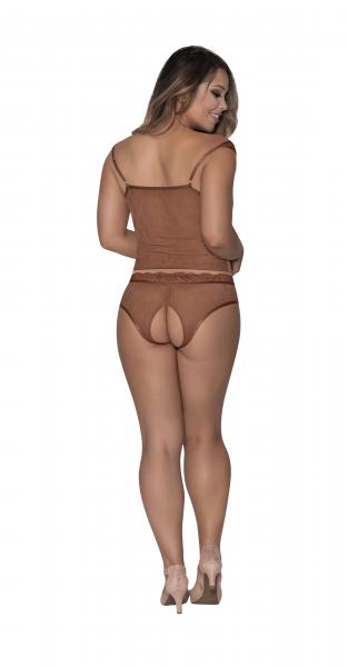 Magic Silk Seamless Crotchless Romper Lime Os