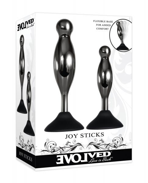 Evolved Joy Sticks 2-piece Plug Set Black