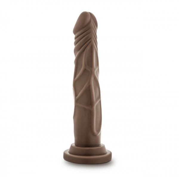 Dr. Skin Dr. Carter Dong With Suction Cup Silicone 7 In. Chocolate