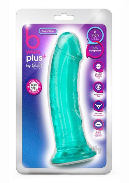 B Yours Plus Roar 'n' Ride Dildo Teal
