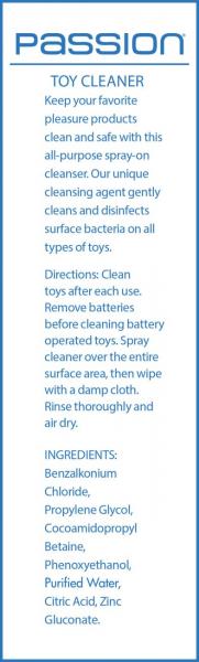 Passion Toy Cleaner 8oz