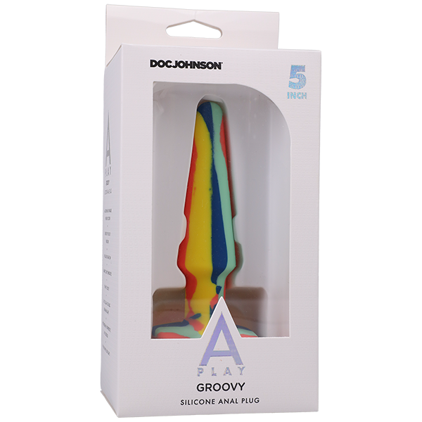 A-play Groovy Silicone Anal Plug 5 Sunrise
