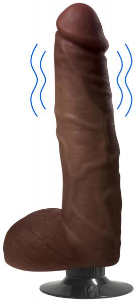 Jock Vibrating Dong W/balls 9 Chocolat