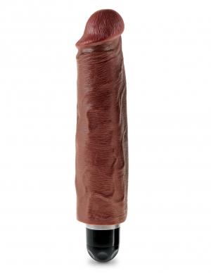 King Cock  7 Vibrating Stiffy - Brown