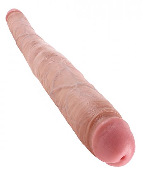 King Cock 16 Tapered Double Dildo - Flesh