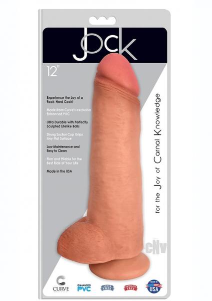 Curve Novelties Jock 12 Dong w/Balls - Vanilla