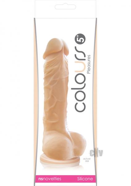 Colours Pleasures 5 Dildo w/Suction Cup - Flesh