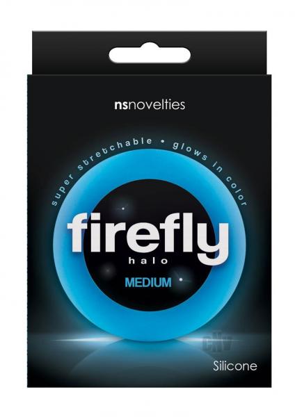 Firefly Halo Medium Cockring - Blue