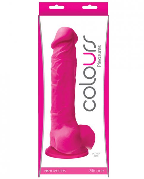 Colours Pleasures 8 Dildo w/Suction Cup - Pink