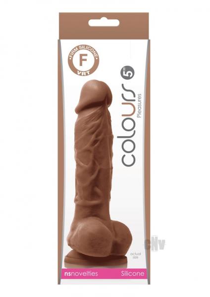 Colours Pleasures 5 Dildo - Brown