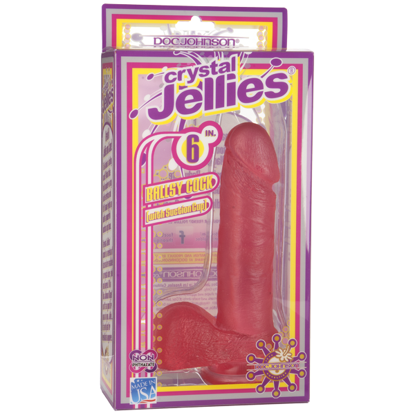 Crystal Jellies 7 Ballsy Cock - Pink