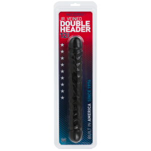 Jr Veined Double Header Black 12