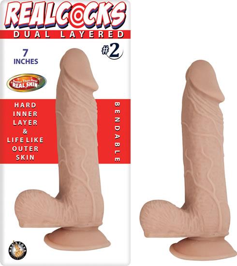 Realcocks Dual Layered #2 7in Flesh