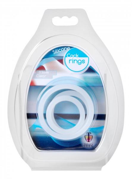 T4m Penis Rings 3pc Set Clear