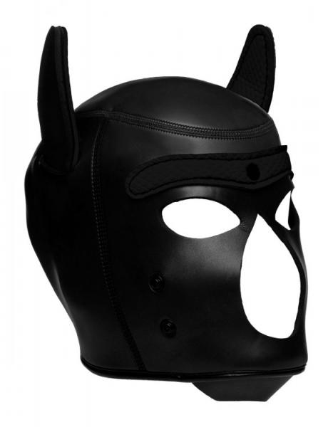 Spike Neoprene Puppy Hood - Black