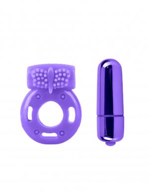Neon Luv Touch Vibrating Couples Kit - Purple