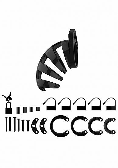 ManCage Model 2 Chastity 3.5 inches Cock Cage Black