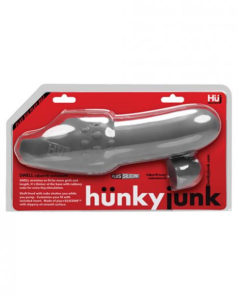 Hunkyjunk Swell Cock Sheath Stone Smoke Penis Sleeve