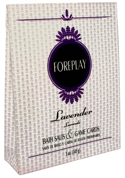 Foreplay Bath Salts & Game Cards - Lavender