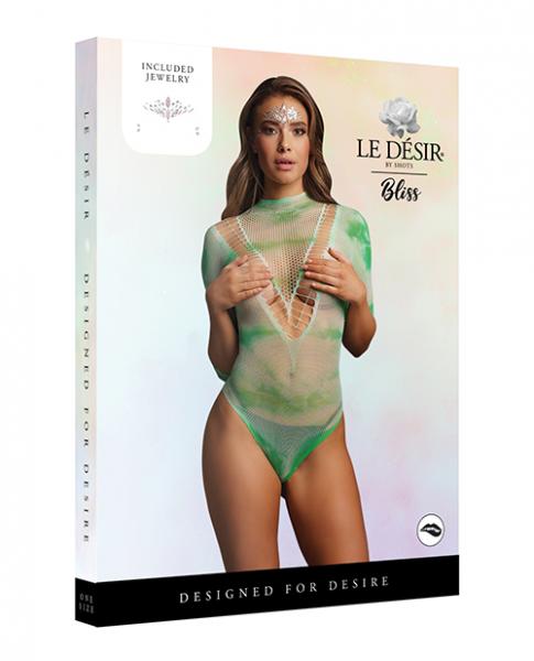 Shots Le Desir Short Sleeve Teddy & Dazzling Sticker O/s