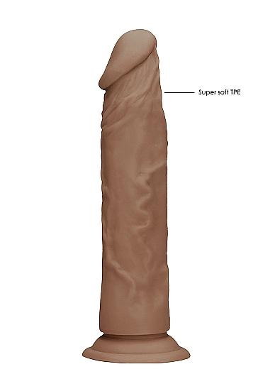 Real Rock Realistic Dildo - 7" - 17 Cm - Mocha