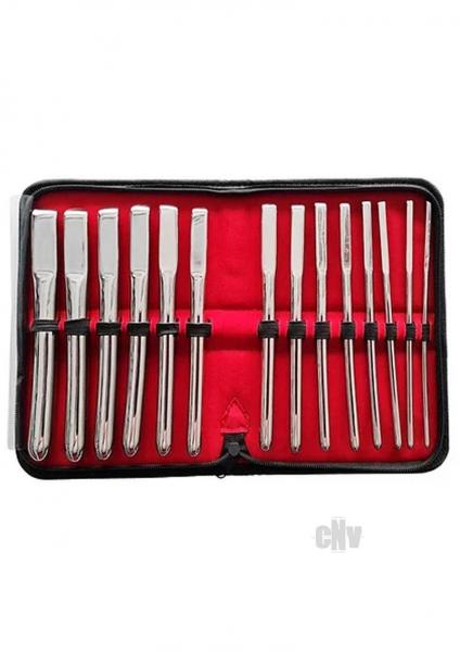 Rouge Stainless Steel Uterine Hegar Set 14 Pieces In Case