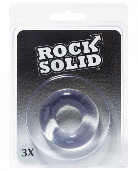 Rock Solid 3 Clear Donut Ring