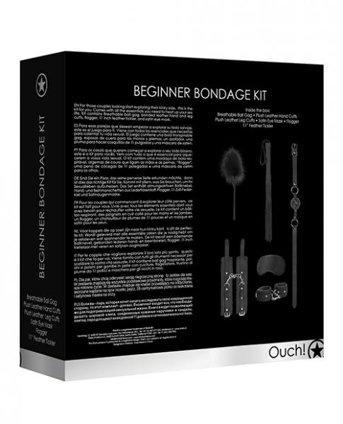 Shots Ouch Beginners Bondage Kit - Black