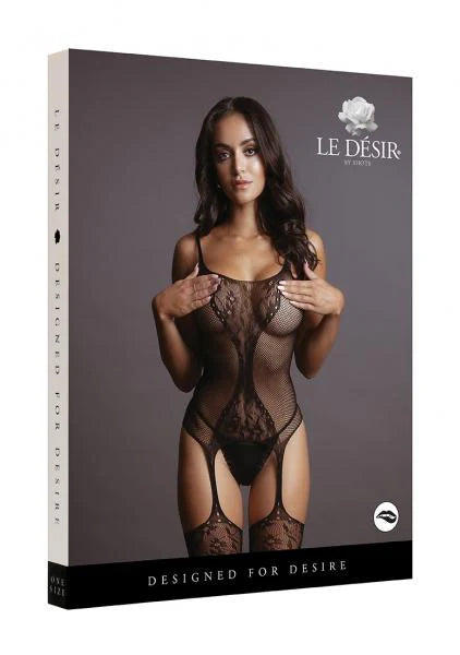 Fishnet And Lace Bodystocking