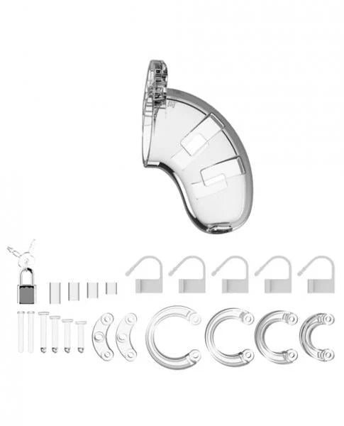 Mancage Chastity 3.5 inches Cock Cage Model 1 Clear