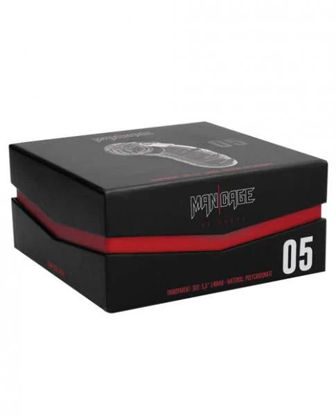 Mancage Model 05 Chastity 5.5 inches Cock Cage Transparent