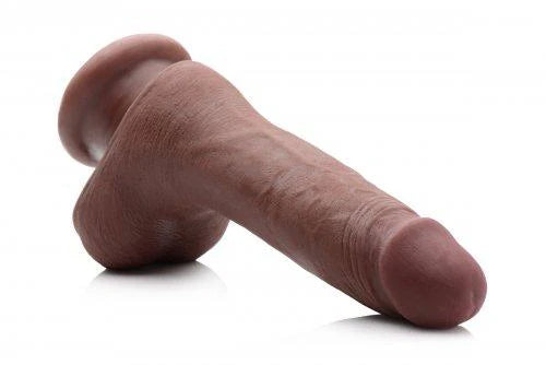 7 Inches Ultra Real Dual Layer Suction Cup Dildo Brown