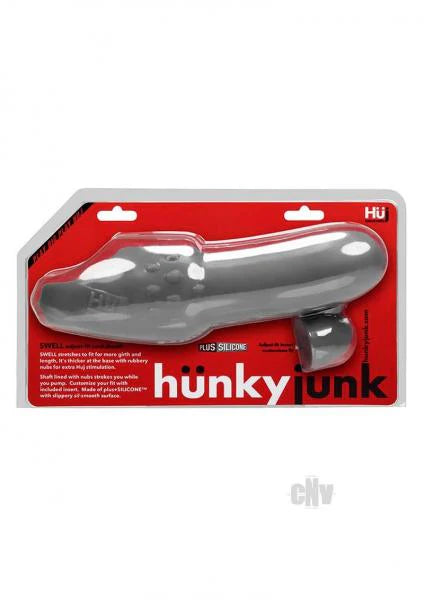 Hunkyjunk Swell Cock Sheath Stone Smoke Penis Sleeve